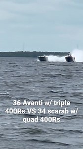 36 Avanti vs 34 scarab in the Florida keys | Kira Skin