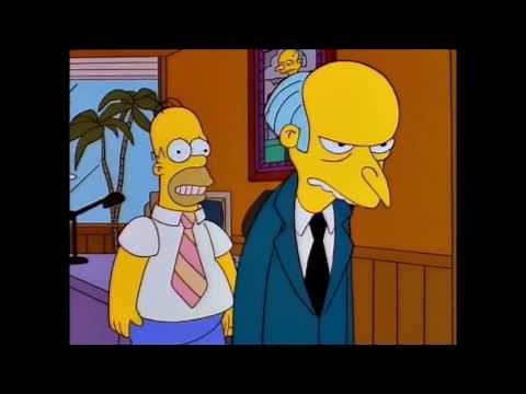 Homer VS Waylon Smithers - The Simpsons