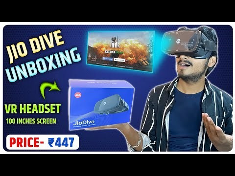 Jio Dive Unboxing & Full Review | 100 inches Virtual Screen | VR + 3D Experience Headset Full Setup