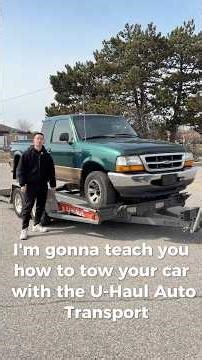 How to use a U-Haul Auto Transport in 1 Minute