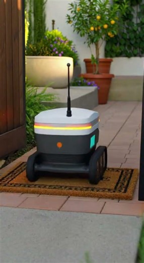The Future of Delivery Is Here! 🤖📦 #TechInnovation #FutureTech #Robotics #SmartDelivery