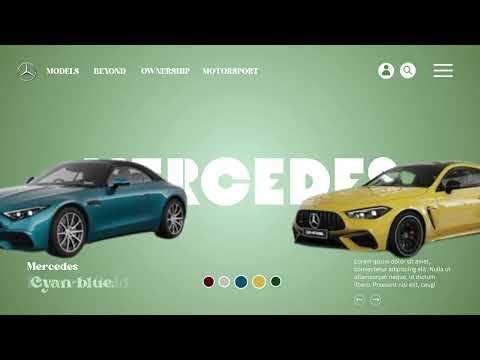 Luxury Mercedes Launch Motion Graphics | High-End Automotive Design in Canva