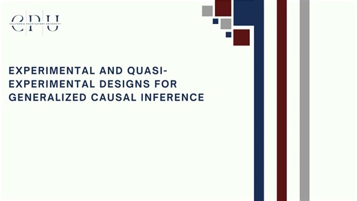 Chapter two. Statistical Conclusion Validity and Internal Validity (1)