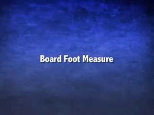 BOARD FOOT MEASURE