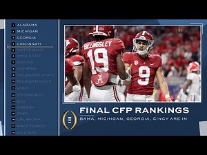 2021 College Football Playoff field revealed: Final rankings, schedule