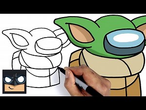 How To Draw Baby Yoda Crewmate | Among Us - Videos For Kids