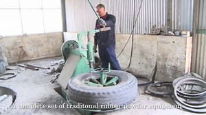 Semi-automatic Waste Tires Recycling Grinding Machine Tyre Cutting to Rubber Crumb