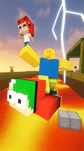 กับดักลาวามรณะ #minecraft #survival #escapetsunamiforbrainrots #survivelavaforbrainrots #sehar