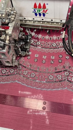 Bead and Pearl Work Techniques on Twin Sequin Embroidery Machine