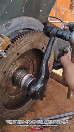 Engine Flywheel Gearing Wrench Tool precise Rotates Heavy Gland Nuts Safe and Effortless #ToolHolder
