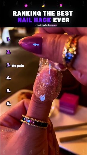 Ranking the Best Nail Hacks Ever 💅✨ #shorts #nailhacks #nailart