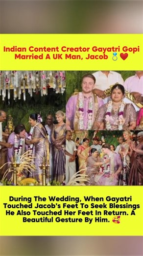 Popular Indian content creator and actress Gayatri Gopi recently celebrated her wedding ✨