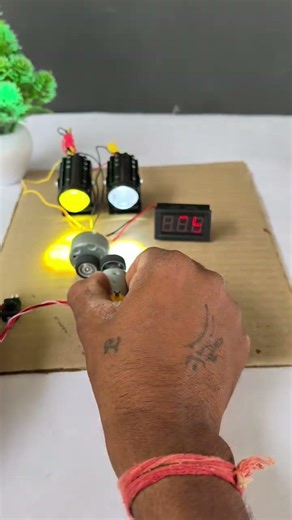 Powering a Bike Bulb with a Mini Drone Motor Generator