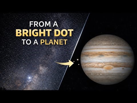Zooming Into Jupiter in the Night Sky | How does Jupiter look from Earth?