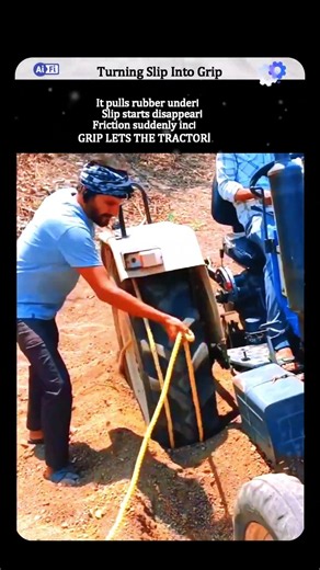 How Friction Helps a Tractor Escape a Pit