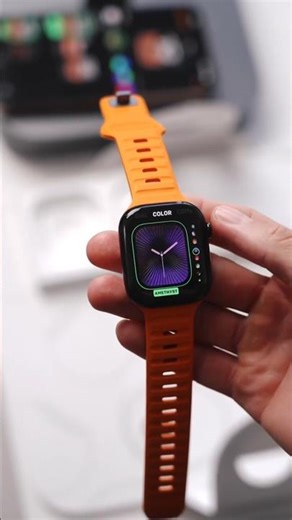APPLE WATCH ⌚ WATER 💦 TOUCH ☠️ 4K QUALITY DISPLAY #trending #shorts #smartwatch