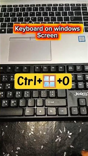 How to show Keyboard on your Windows screen 🪟💻........//#shortvideo #shortsviral window#technologia
