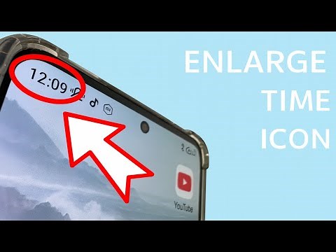 Make the Time Icon Bigger on Any Android Phone | Easy Settings Trick