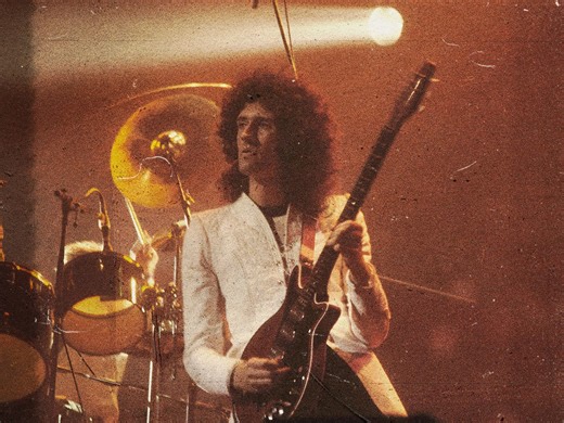 The iconic guitar that Brian May made with his father