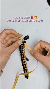 You only need ribbon to make this cute bracelet! #diybracelet