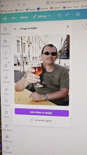 Animate photos into B-roll video clips in Canva