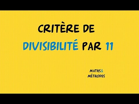 Divisibility by 11