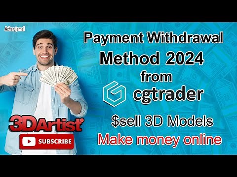 How to Withdrawal Payment Method from CGTraders, Sell 3D Models, #sell3dmodels