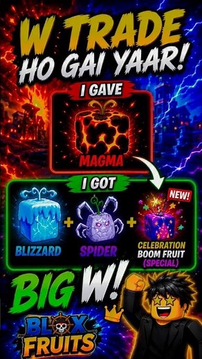 I Traded Magma and Got THIS?! 😱🔥 | Biggest W Trade in Blox Fruits
