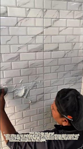 How to Apply Grout and Finish Tile Joints Like a Pro | Clean Bathroom Tile Finishing Technique.