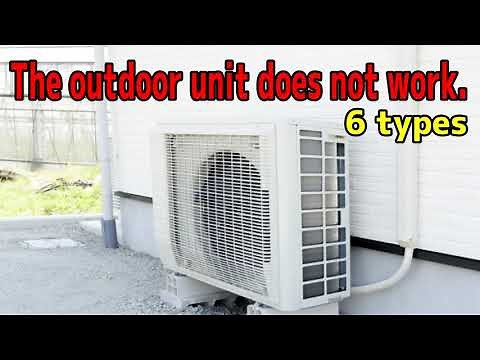 The air conditioner's outdoor unit won't work.
