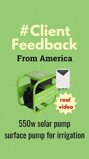 550w solar surface pump real test.from America #solarpump #solarwaterpump #america #surfacepump #realexperience