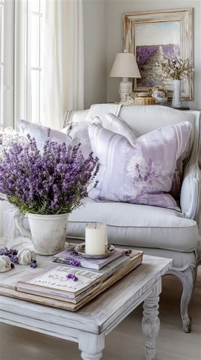 19K views · 1K reactions | Vintage Lavender and Pale Gray bring a calming elegance to every room, blending soft hues with antique charm for a timeless cottage chic atmosphere. #shabbychic #CozyVibes #shabbychicstyle #cozyhome #vintagestyle #VintageVibes #vintagefinds #homedecor | I Heart Much Shabby Chic | Facebook