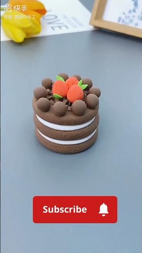how to make a cake with clay || ক্লে দিয়ে চকলেট কেক তৈরি