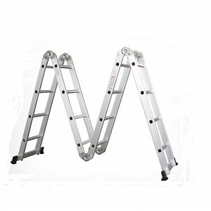 [Hot Item] En131 Aluminium Folding Multi-Purpose Ladder 4X4 Steps Work Platform