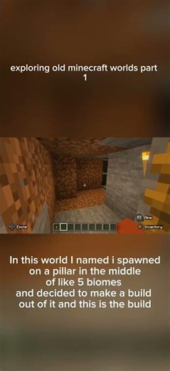 exploring old Minecraft worlds part of 1 #minecraft