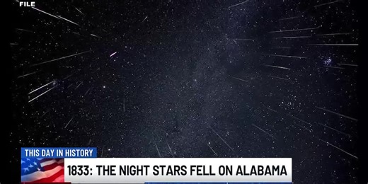 This Day in History: The night stars fell on Alabama in 1833
