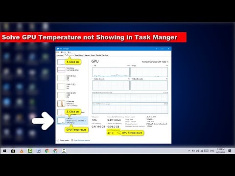 How to Fix GPU Temperature is Not Showing in Task Manager on Windows 10 | Solved