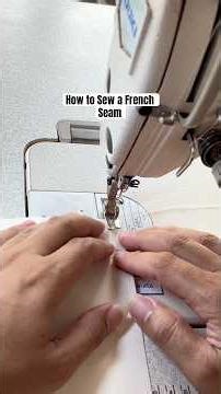How to Sew a French Seam #sewing #tailoring #sewingtutorial #sewingtips #sewingtricks