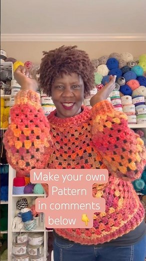 Make this Modern Granny Square Pullover/ Beginner friendly pattern #crochet