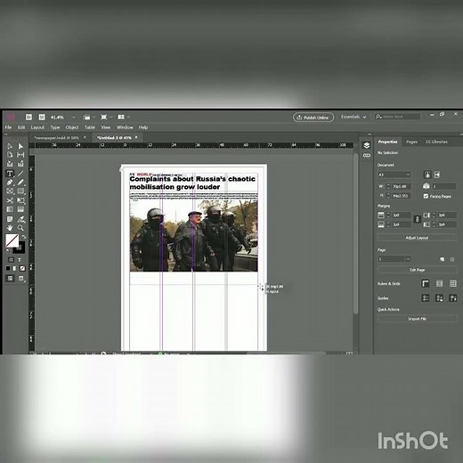 How to make a newspaper template in InDesign