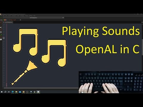 Coding, Playing Sounds with OpenAL in C.