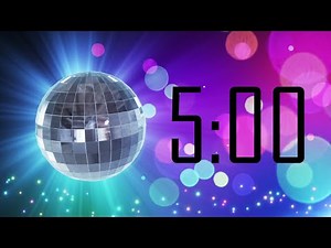 5 minute countdown. DISCO TIMER.