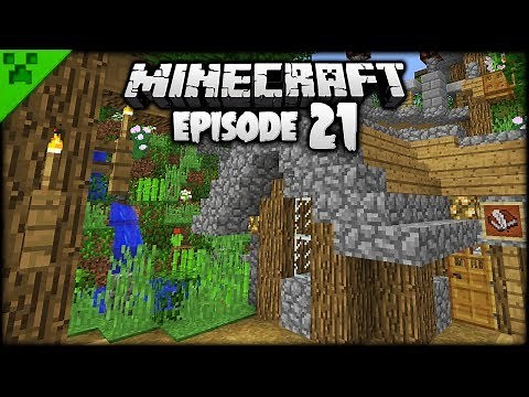 Book Hut & Minecraft Nature Mountain! | Python's World (Minecraft Survival Let's Play) | Episode 21