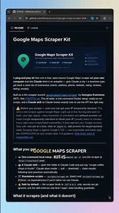 Scrape Google Maps for Free with Claude – Google Maps Scraper Kit