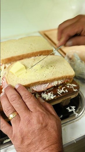 Chällerhocker and Ham Grilled Cheese Sandwiches