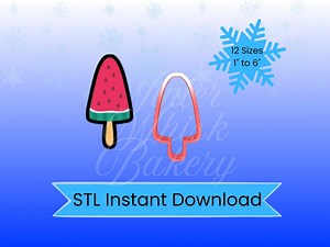 Popsicle Cookie Cutter STL File – 5 Sizes, Image Files (instant Download) - Etsy
