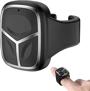 Wireless Mouse Bluetooth Ultra Small Intelligent Handheld Finger Ring Mouse Portable Bluetooth5.0 Wearable Mouse Rechargeable Remote Control Mini Cordless Thumb Mouse for iPhone Android Hongmeng OS