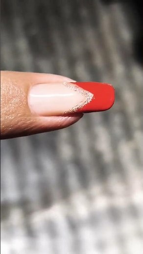DIY 5-Second Red V-Tip Nail Hack at Home! 😱💅 #shorts #nailart #diy