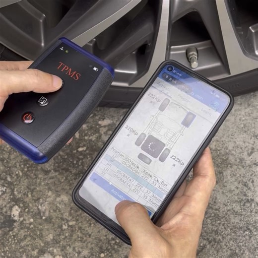 OE Digital TPMS Sensor 2-in-1 Programmable Tire Pressure Sensor for 315/433MHz Supporting 99.9% Models with 5-Year Battery Life