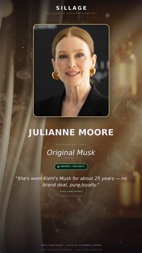 Julianne Moore's REAL signature scent — Original Musk (Kiehl's)